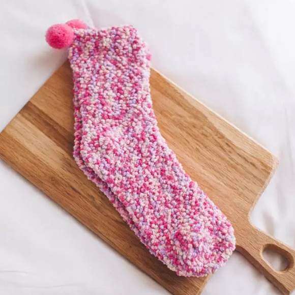 Cupcake socks raspberry light pink color women winter socks pink 1PR box set - Picture 5 of 9